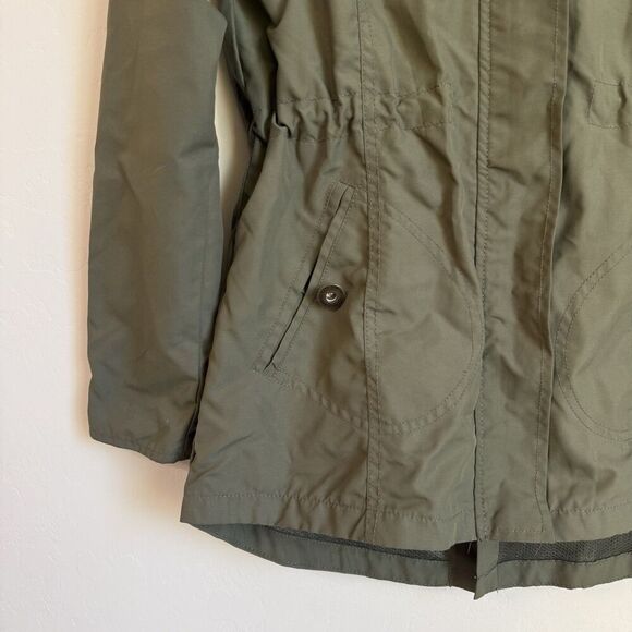 Oneill Army Green Hooded Utility Cargo Jacket Small Cargo Fishermans Coat Parka - Picture 2 of 13